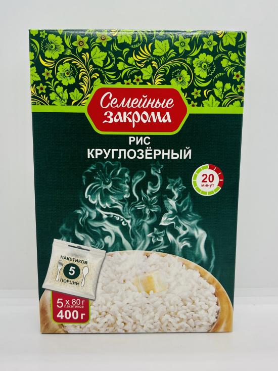 Semeyniye Zakroma Round rice 400g.