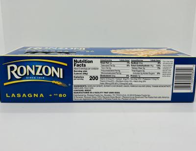 Ronzoni Lasagna no.80 Macaroni (454g.)