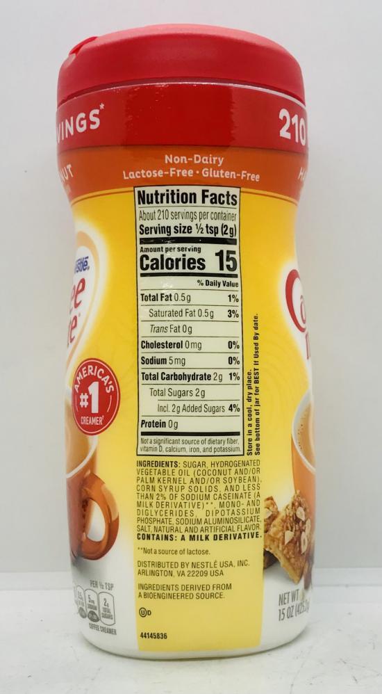 Coffee Mate Hazelnut 425.2g