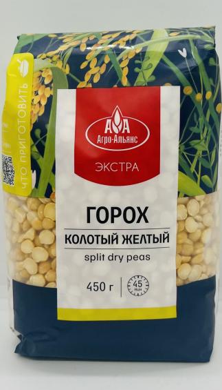 Agro-Alyans split dry peas 450g.