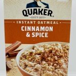 Quaker instant oatmeal cinnamon/spice 430g.