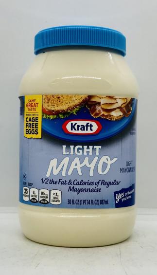 Kraft Light Mayo 887 mL