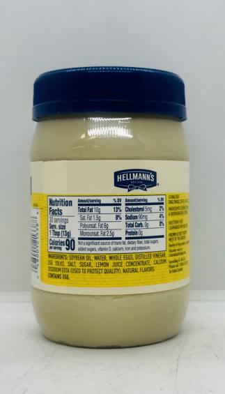 Hellmann's Real Mayonnaise 443ml