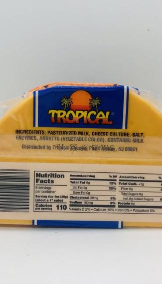 Tropical Cheddar Cheese