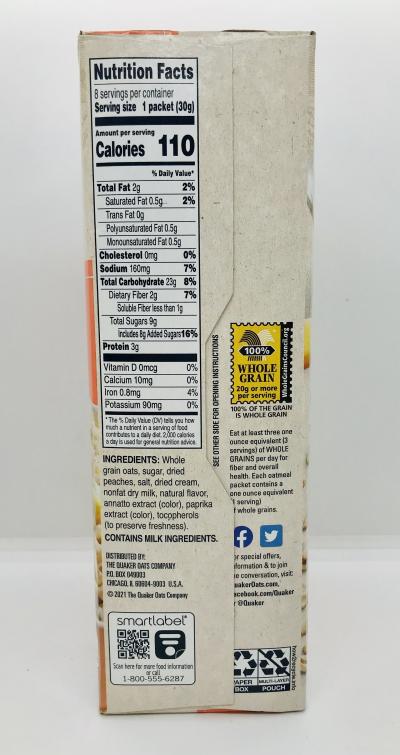 Quaker Peaches & Cream (240g.)