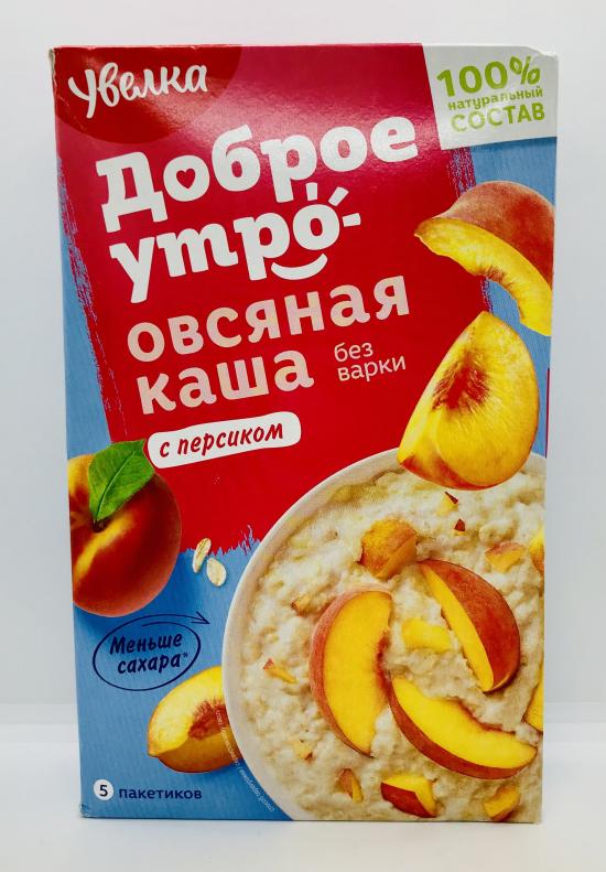 Uvelka peach flavor Instant Oatmeal (200g.)