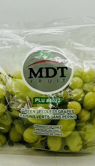 MDT Fruit Green Seedless Grapes (lb.)