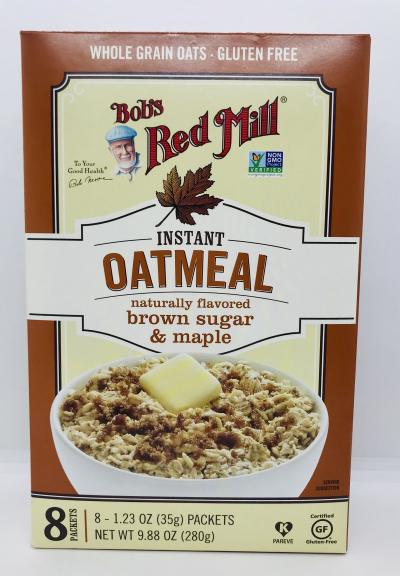 Bob's Red Mill brown sugar & maple oatmeal 280g.