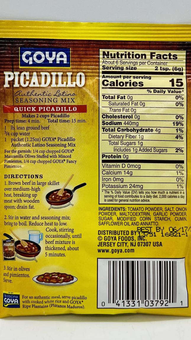 Goya Picadillo Mix 35g.