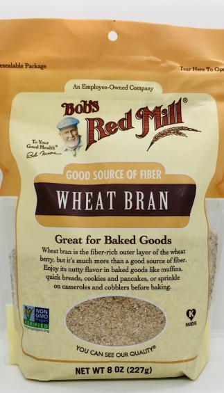 Bob's Red Mill wheat bran 227g.