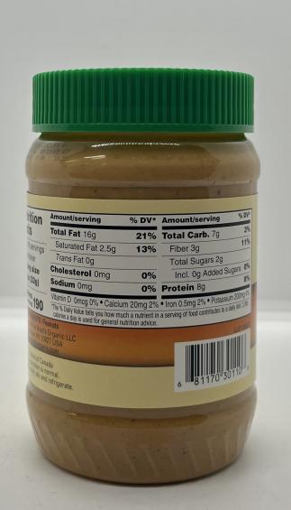 Peanut Butter Natural Smooth 510g