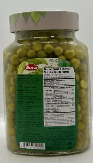 Sera Green Peas In Brine 680g.