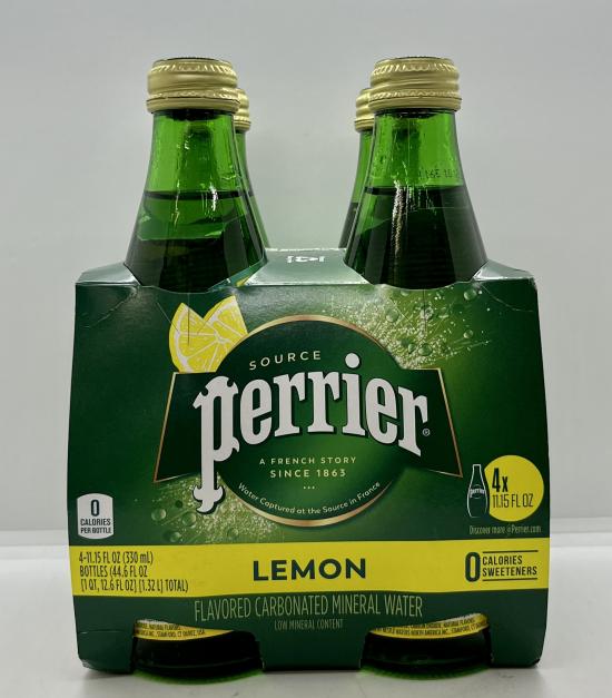 Perrier Carbonated Mineral Water Lemon 1.32ml