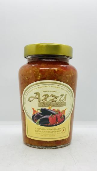 Arzu Caspian Chargrilled Eggplant Caviar Hot 550g