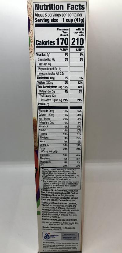 G & M Cinnamon toast Crunch 340g.