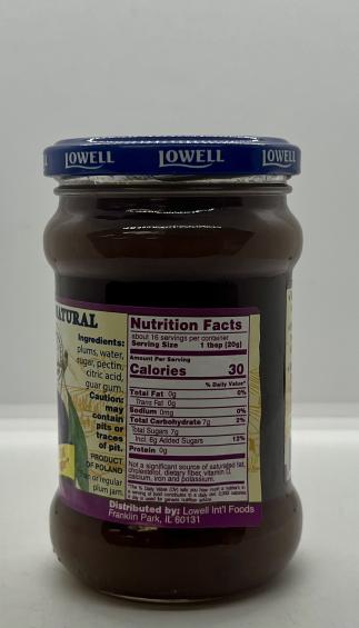 Lowell Plum Jam 320g