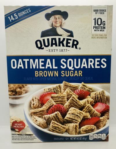 Quaker Oatmeal squares brown sugar (411g.)