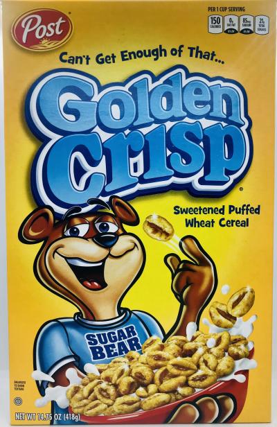 Post golden crisp wheat cereal (418g.)