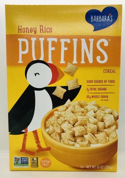 Barbara's Honey rice puffins 283g.