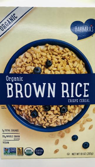 Barbara's Organic brown rice 283g.