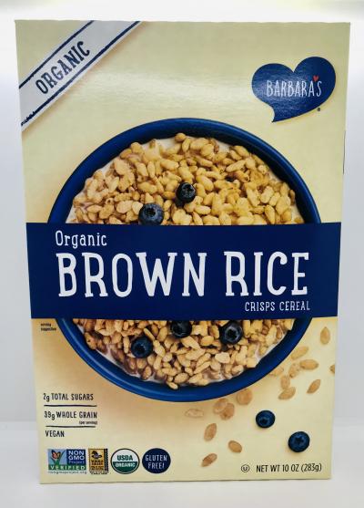 Barbara's Organic brown rice 283g.