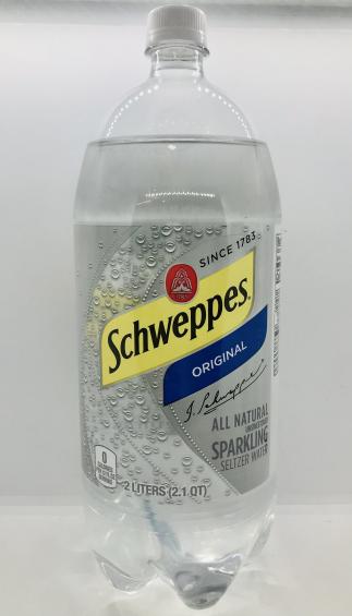 Schweppes Original seltzer water 2L.