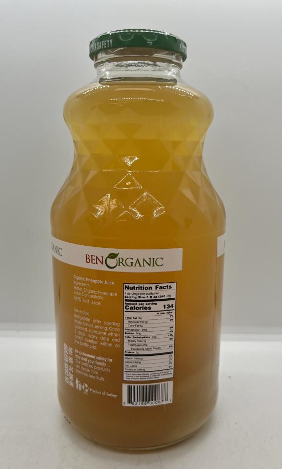 Ben Organic Pineapple Fruit Juice 946ml