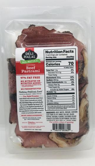 Deli Halal Beef Pastrami