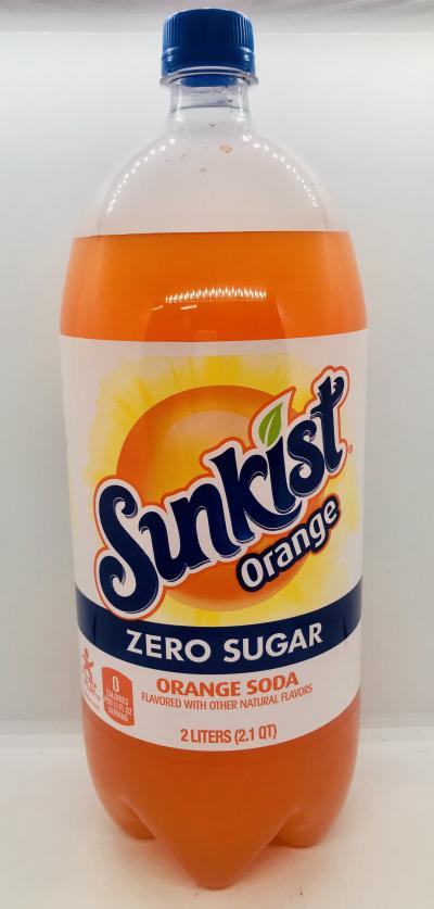 Sunkist orange zero sugar 2L.