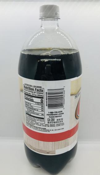 A & W Zero Sugar Root beer 2L.