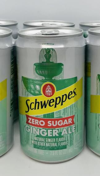 Schweppes Ginger Ale Zero Sugar 221ml.