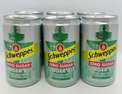 Schweppes Ginger Ale Zero Sugar 221ml.