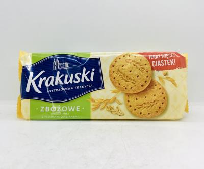 Krakuski Cereal Biscuits with Oat Flakes 201g