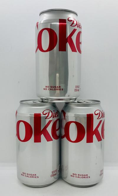 Coke diet 355mL. (12pack in box)