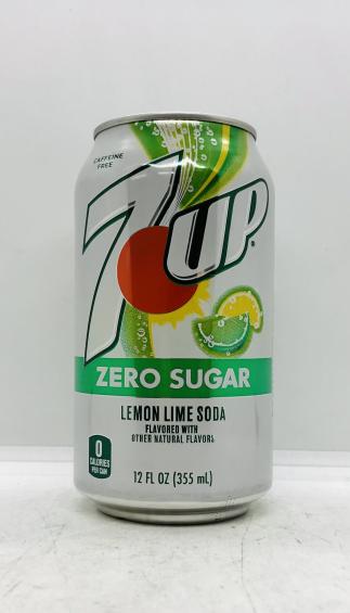 7up Lemon Lime Soda Zero Sugar 355mL