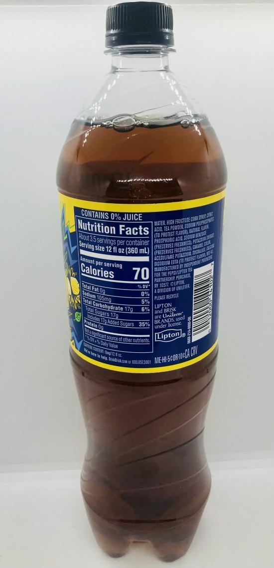 Brisk iced tea lemon 1.25L.