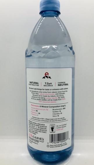 Evian spring water 1L.