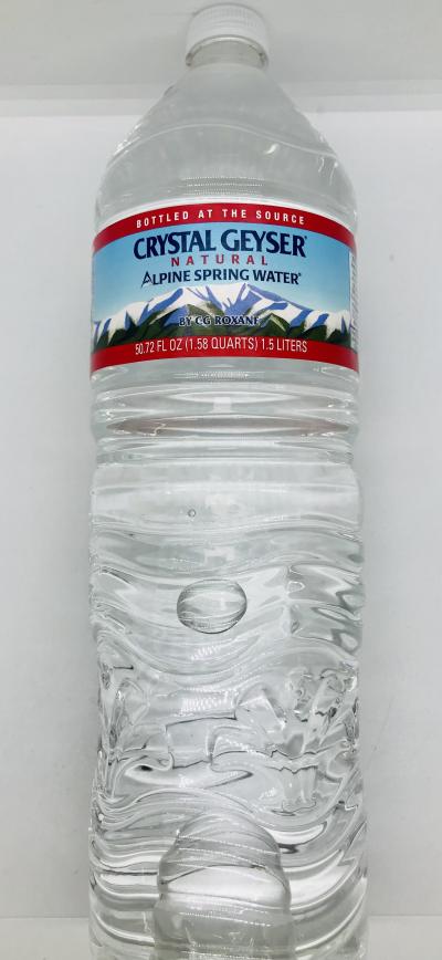 Crystal geyser spring water 1.5L.