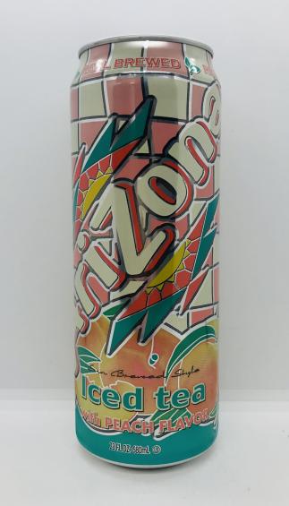 AriZona iced tea w. peach flavor 680mL.