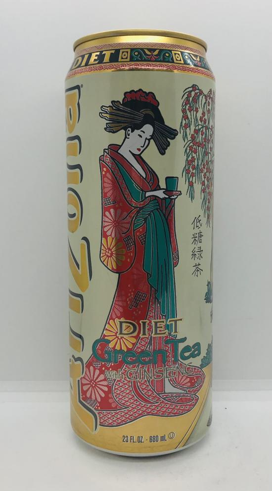 AriZona Diet green tea w. Ginseng  680mL.