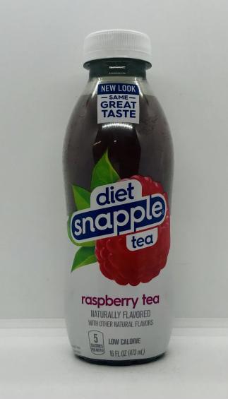 Snapple diet raspberry tea 473mL.