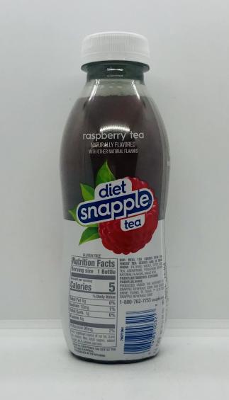 Snapple diet raspberry tea 473mL.