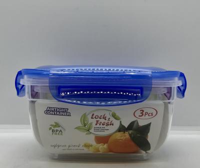 Lock & Fresh Airtight Sealed Lid Food Storage Container 3pcs