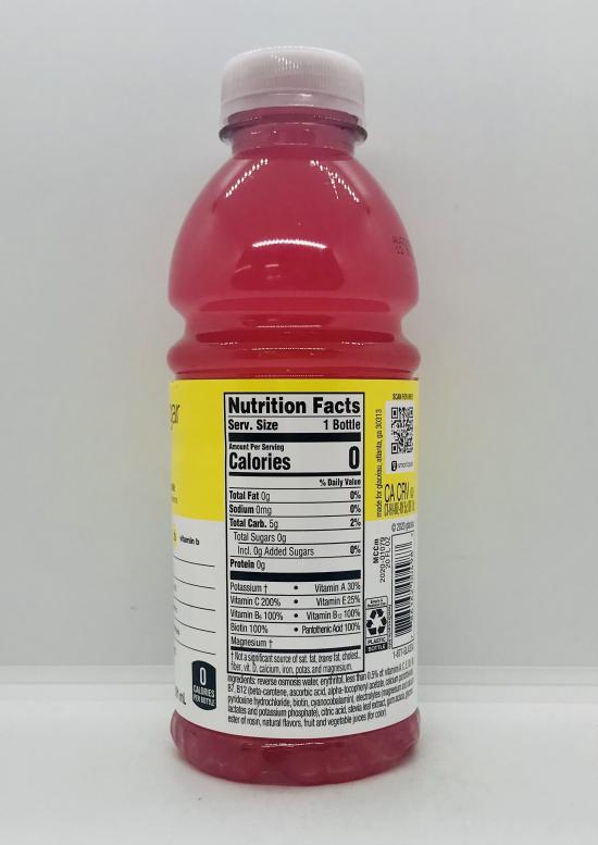 Vitaminwater Strawberry/Lemonade 591mL.