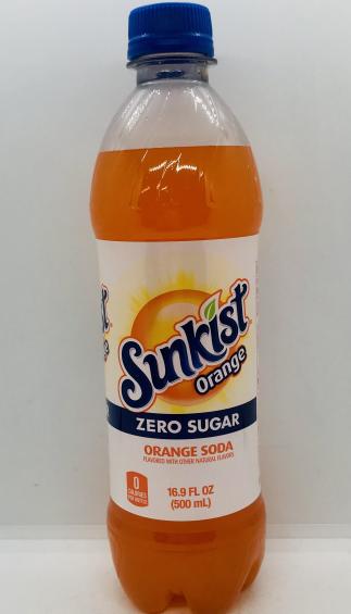 Sunkist Zero Sugar 500mL.