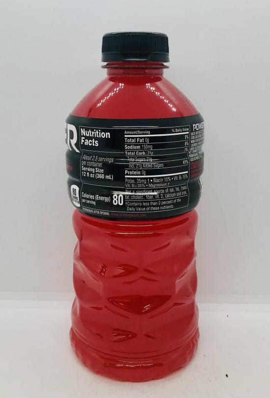 Power Ade Fruit Punch 828mL.