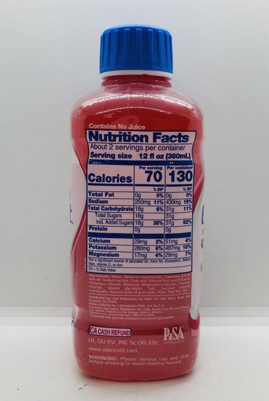 Electrolit Fruit Punch 625mL.