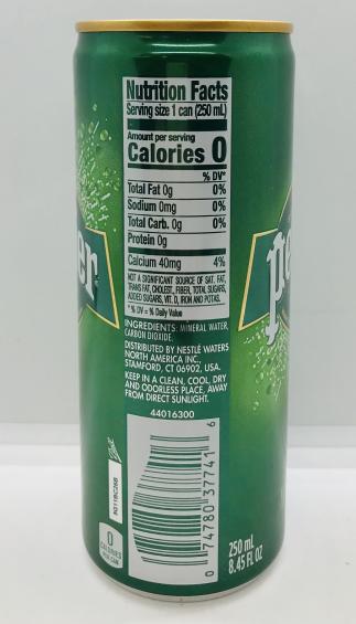 Perrier Carbonated Mineral Water 250mL.