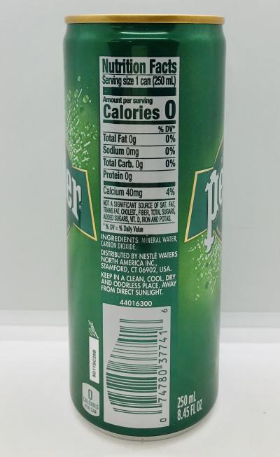 Perrier Carbonated Mineral Water 250mL.