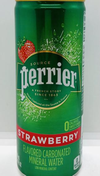 Perrier Pin Strawberry Mineral Water 250mL.